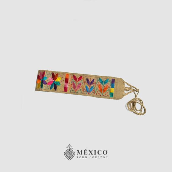 Mexican Folkloric belt day of the dead 5 de Mayo colorfull mexico todo corazon - Picture 2 of 4